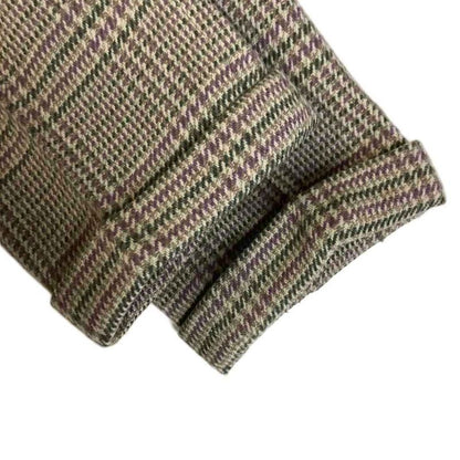 Christian Dior Sports Wool Slacks Tuck Pants Check M Gray