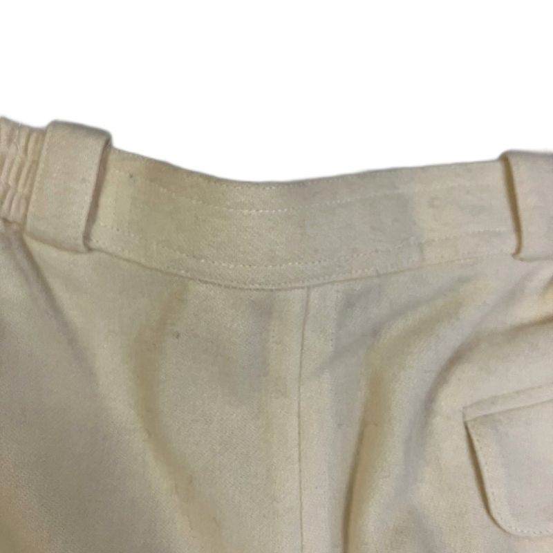 Christian Dior Sports Wool Slacks Tuck Pants L Ivory