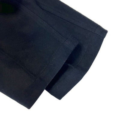 Christian Dior Sports Wool Slacks Tuck Pants Logo Embroidery L Navy