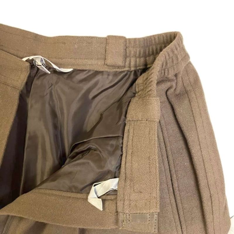 Christian Dior Sports Wool Slacks Tuck Pants Wool M Brown