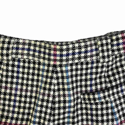 Christian Dior Sports Wool Slacks Tuck Pants Wool M Black White