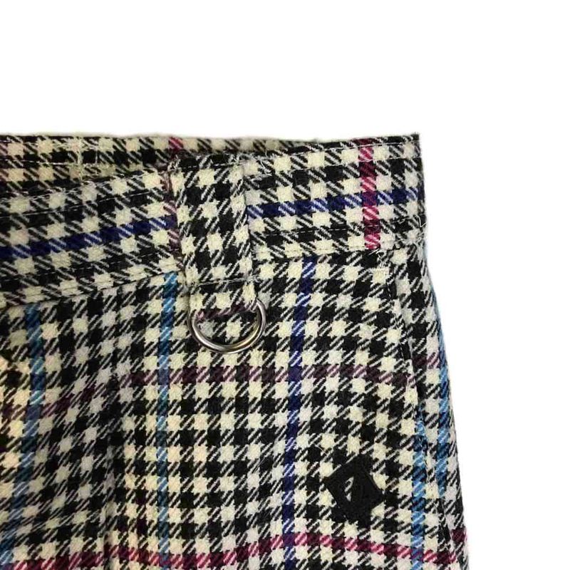 Christian Dior Sports Wool Slacks Tuck Pants Wool M Black White