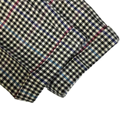 Christian Dior Sports Wool Slacks Tuck Pants Wool M Black White