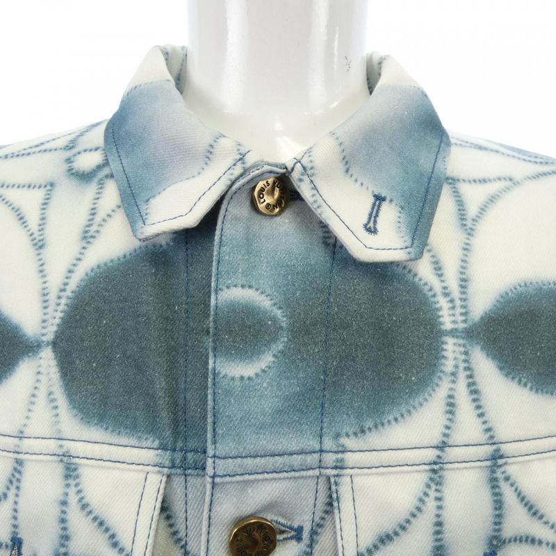 Louis Vuitton Monogram Shibori Printed Denim Jacket Hoa90wx67 Denim Jacket