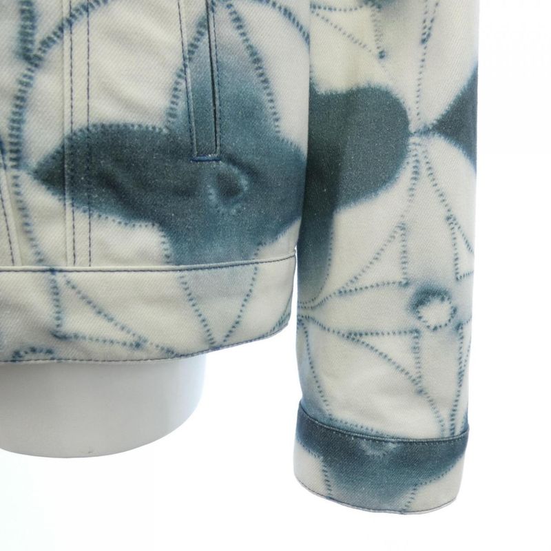 Louis Vuitton Monogram Shibori Printed Denim Jacket Hoa90wx67 Denim Jacket