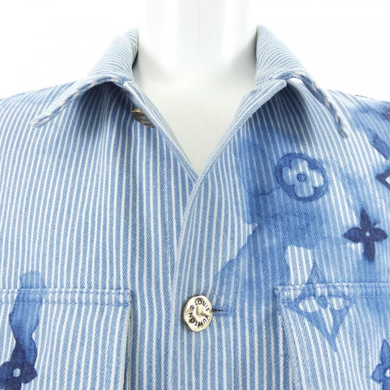 Louis Vuitton Striped Monogram Workwear Hls05wbx7 Denim Jacket