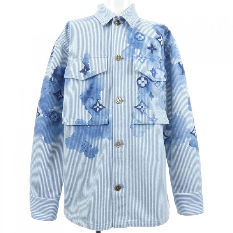 Louis Vuitton Striped Monogram Workwear Hls05wbx7 Denim Jacket