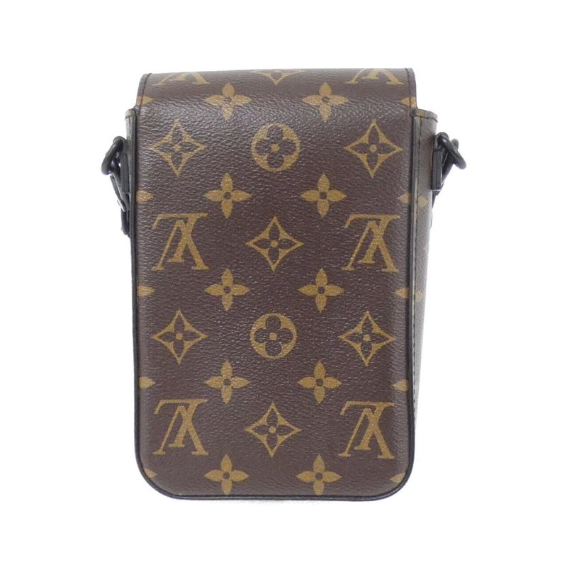 Louis Vuitton Monogram Macassar S Rock Vertical Wearable Wallet M81522 Shoulder