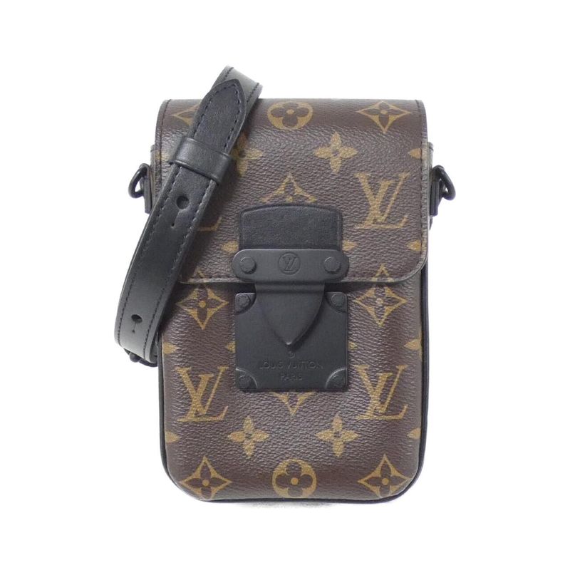 Louis Vuitton Monogram Macassar S Rock Vertical Wearable Wallet M81522 Shoulder