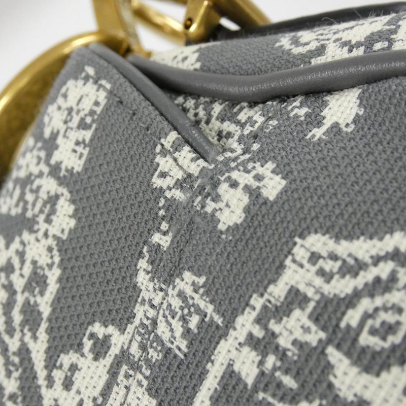 Christian Dior Toile DE JOUY Reverse Saddle Shoulder Bag