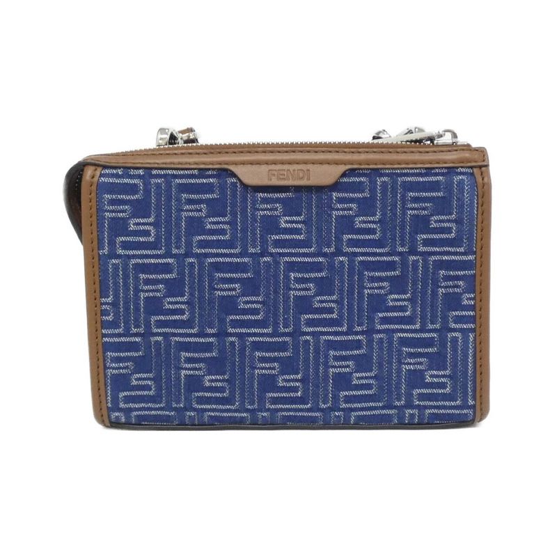 Fendi Double Baguette 7 Va649 AUGO Shoulder Bag