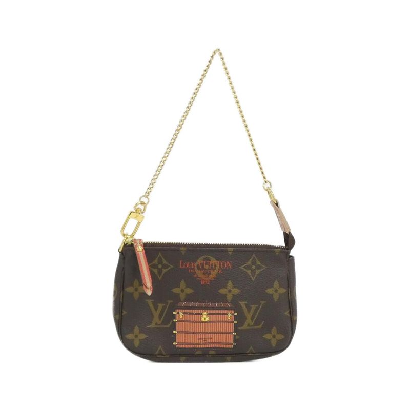 Louis Vuitton Monogram (trunks & Locks) Mini Pochette Accessory M60417 Accessory
