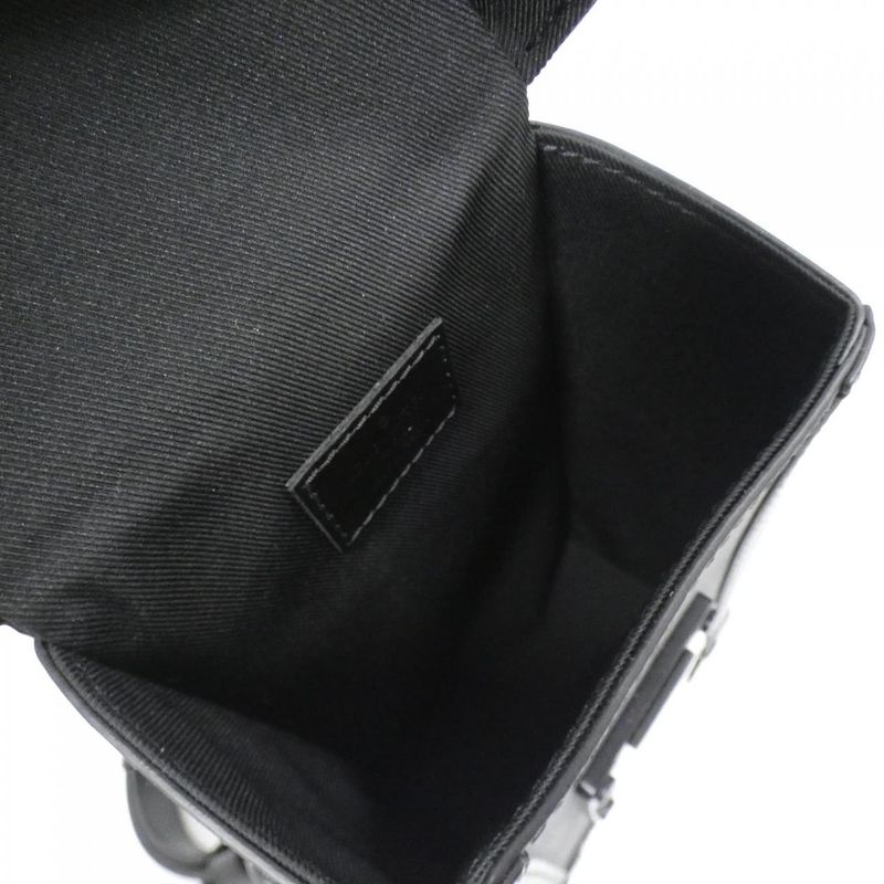 Louis Vuitton Monogram Eclipse Vertical Trunk Wearable Wallet M82077 Shoulder