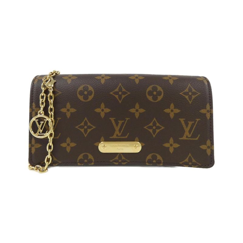 Louis Vuitton Monogram Wallet On Chain Lily M82509 Shoulder Bag