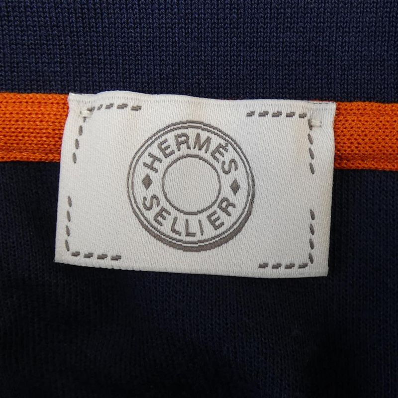 Hermes Crude Cell Men's H800271e Double Jeux Polo Shirt