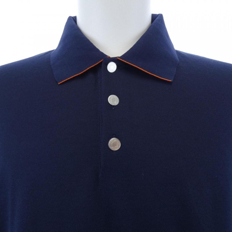 Hermes Crude Cell Men's H800271e Double Jeux Polo Shirt