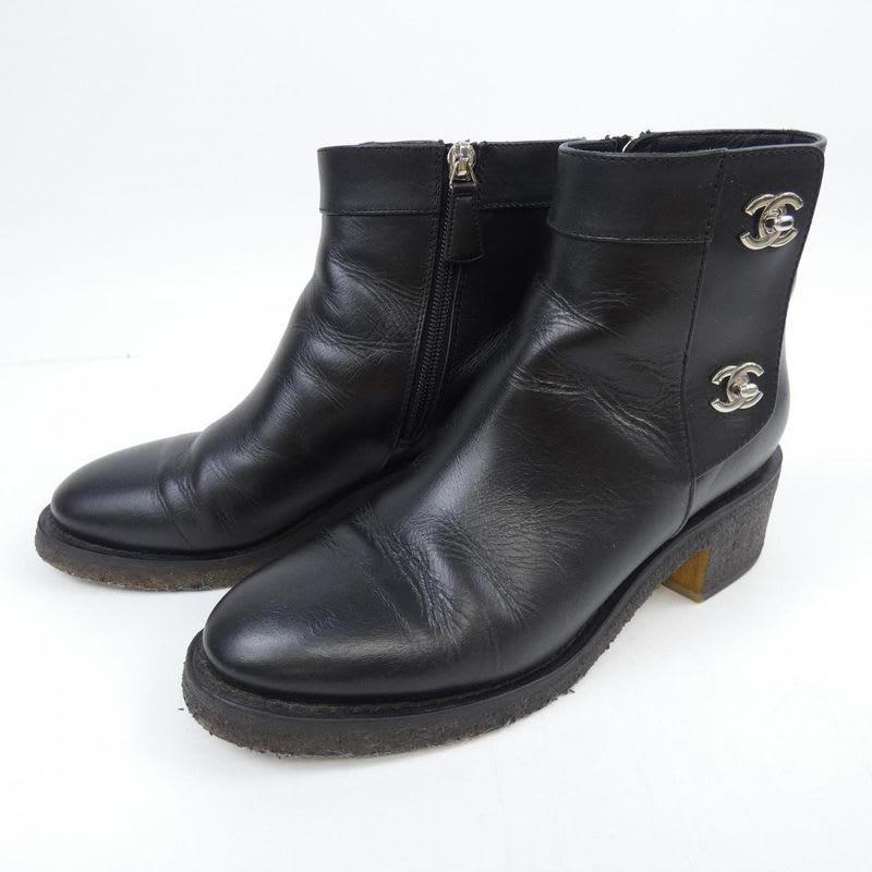 Chanel Turnlock Boots