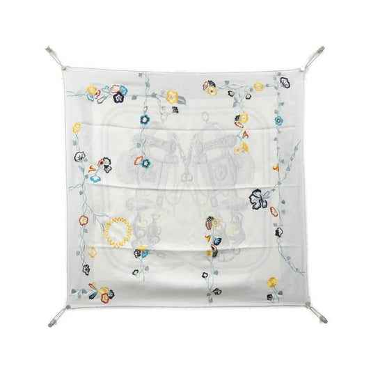 Hermes Brides DE GALA Fleuries Carre Precieux 501266s Scarf