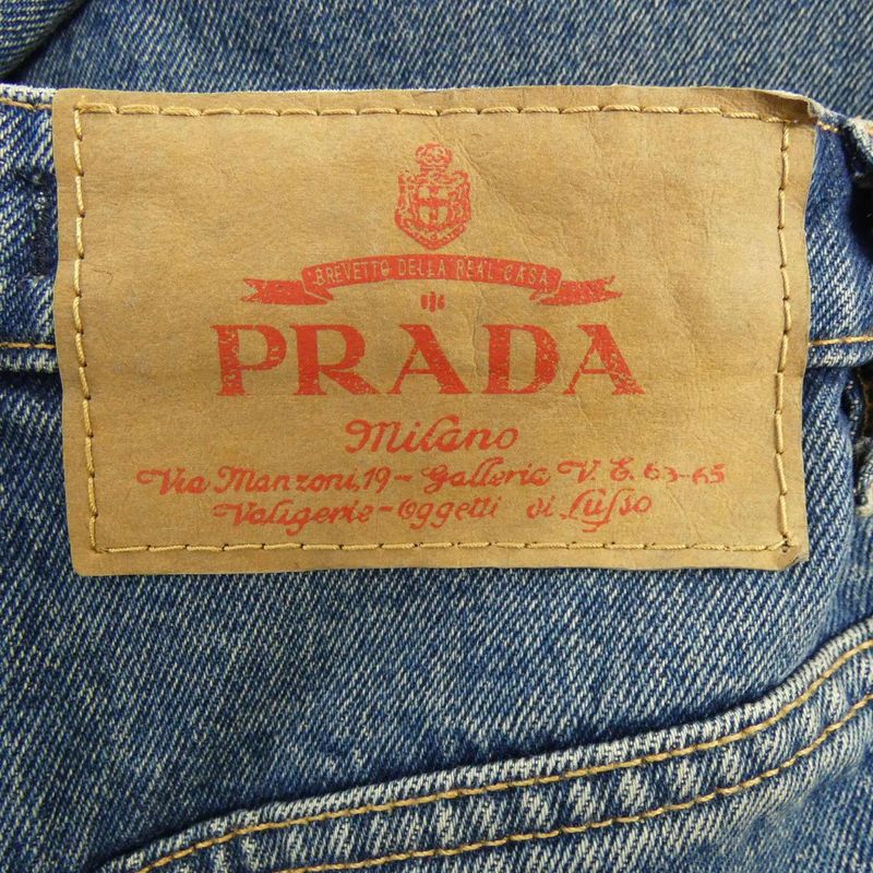 Prada Triangle Logo Gfp519 SOOO 12OY Jeans
