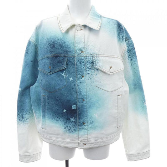 Louis Vuitton LV Spray Denim Jacket Hoa10wu14 Denim Jacket