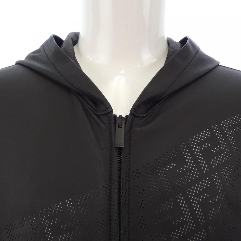 Fendi Fpg345 A7EJ Leather Jacket