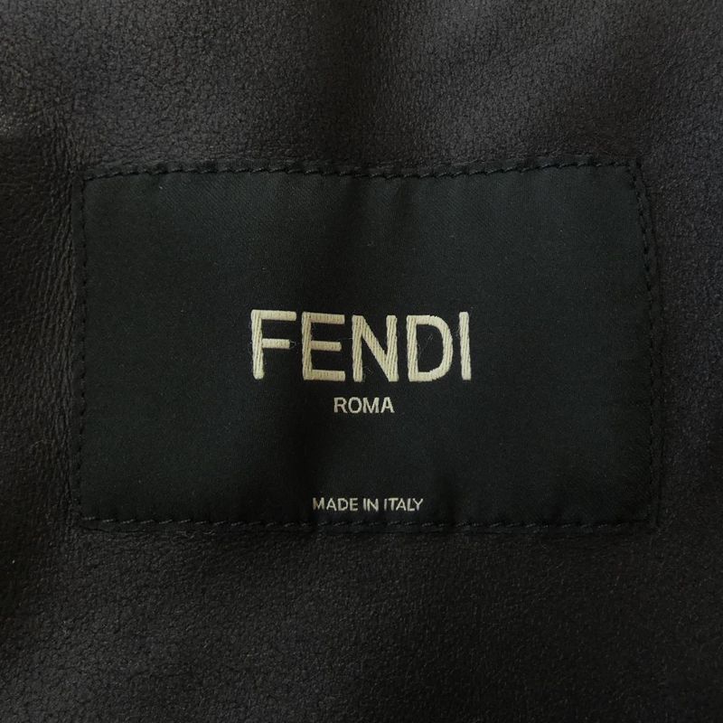 Fendi Fpg345 A7EJ Leather Jacket