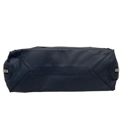 Balenciaga Tote Bag Paper A4 357331 Dark Navy Leather