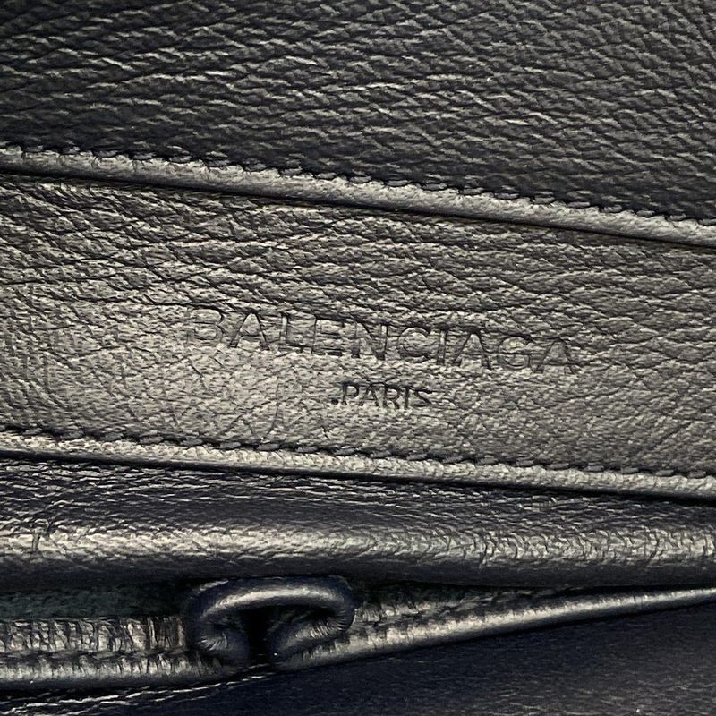 Balenciaga Tote Bag Paper A4 357331 Dark Navy Leather