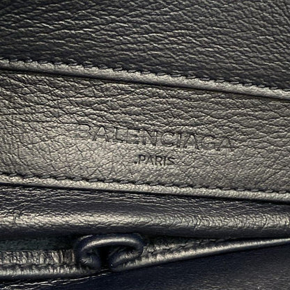 Balenciaga Tote Bag Paper A4 357331 Dark Navy Leather