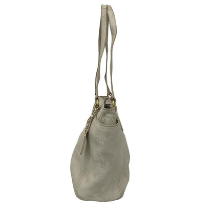 Prada Tote Bag - Ivory Leather Tag Leather