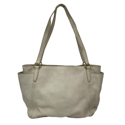 Prada Tote Bag - Ivory Leather Tag Leather