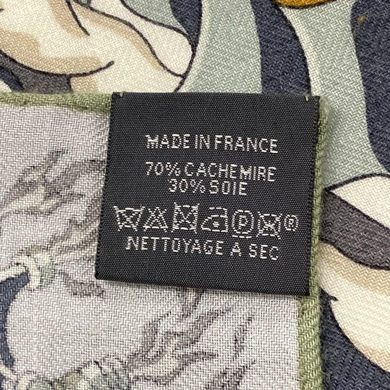 Hermes Scarf Carre H100 Light Gray X Dark Gray X Multi LES AS DU Volant