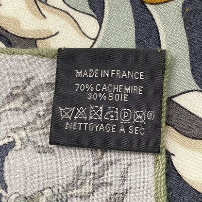 Hermes Scarf Carre H100 Light Gray X Dark Gray X Multi LES AS DU Volant
