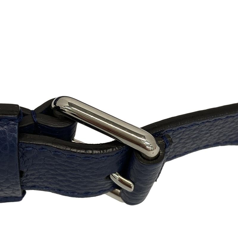 Gucci Shoulder Bag GG Pattern 510335 Navy Leather