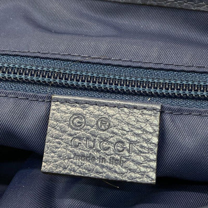 Gucci Shoulder Bag GG Pattern 510335 Navy Leather