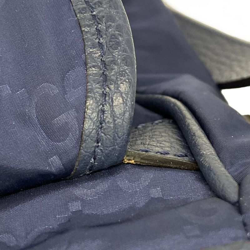 Gucci Shoulder Bag GG Pattern 510335 Navy Leather