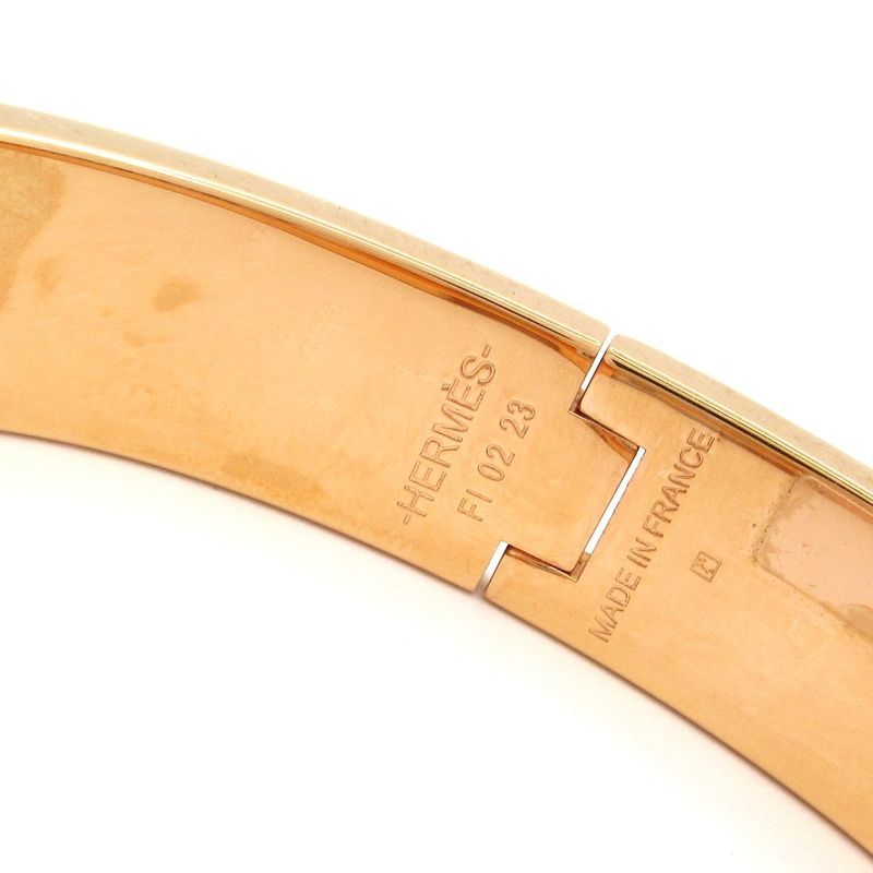 Hermes Bangle Click H Pink Gold X Light Blue X Multi Space