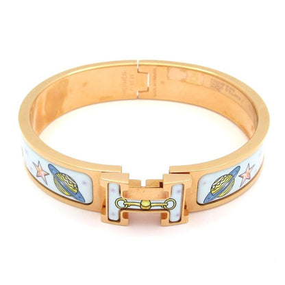 Hermes Bangle Click H Pink Gold X Light Blue X Multi Space