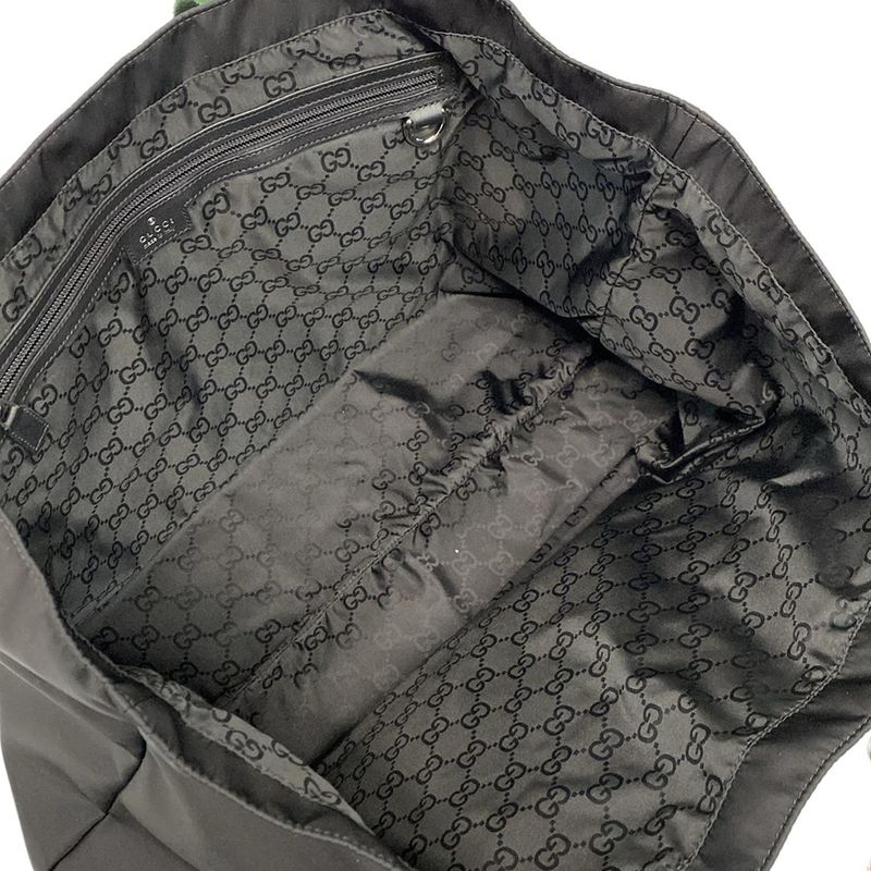 Gucci Tote Bag Logo Large Tote Sherry (web) 802172 Black