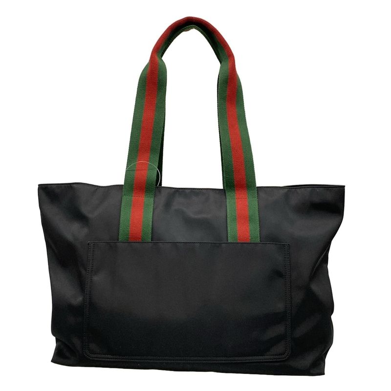 Gucci Tote Bag Logo Large Tote Sherry (web) 802172 Black