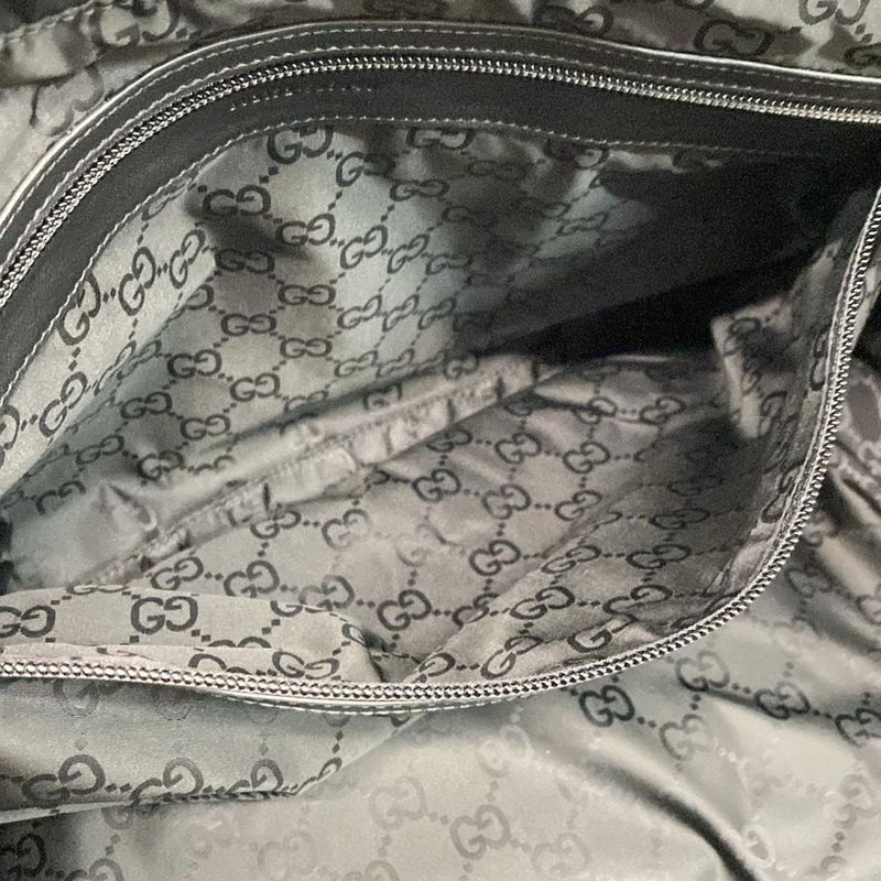 Gucci Tote Bag Logo Large Tote Sherry (web) 802172 Black