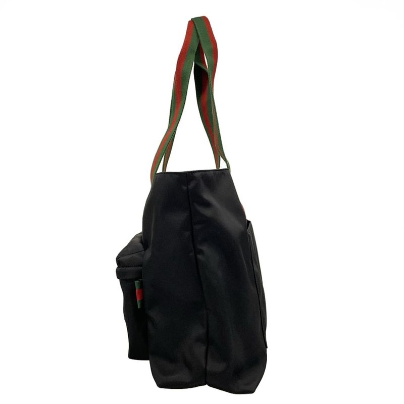 Gucci Tote Bag Logo Large Tote Sherry (web) 802172 Black