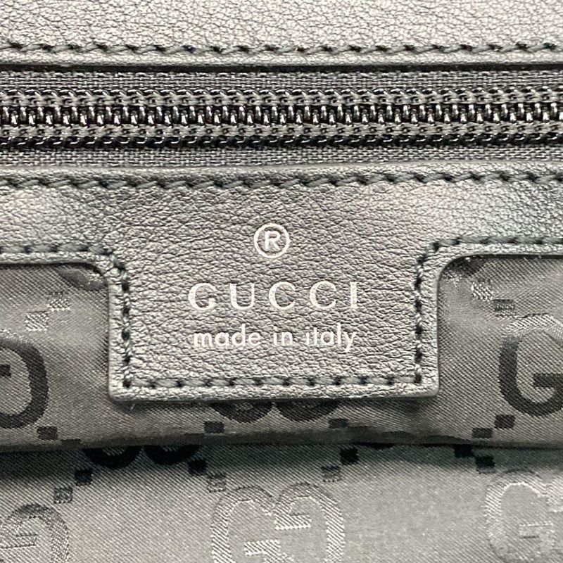 Gucci Tote Bag Logo Large Tote Sherry (web) 802172 Black