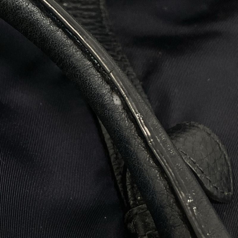 Prada Tote Bag - Bn2527 Navy Leather Tag Leather
