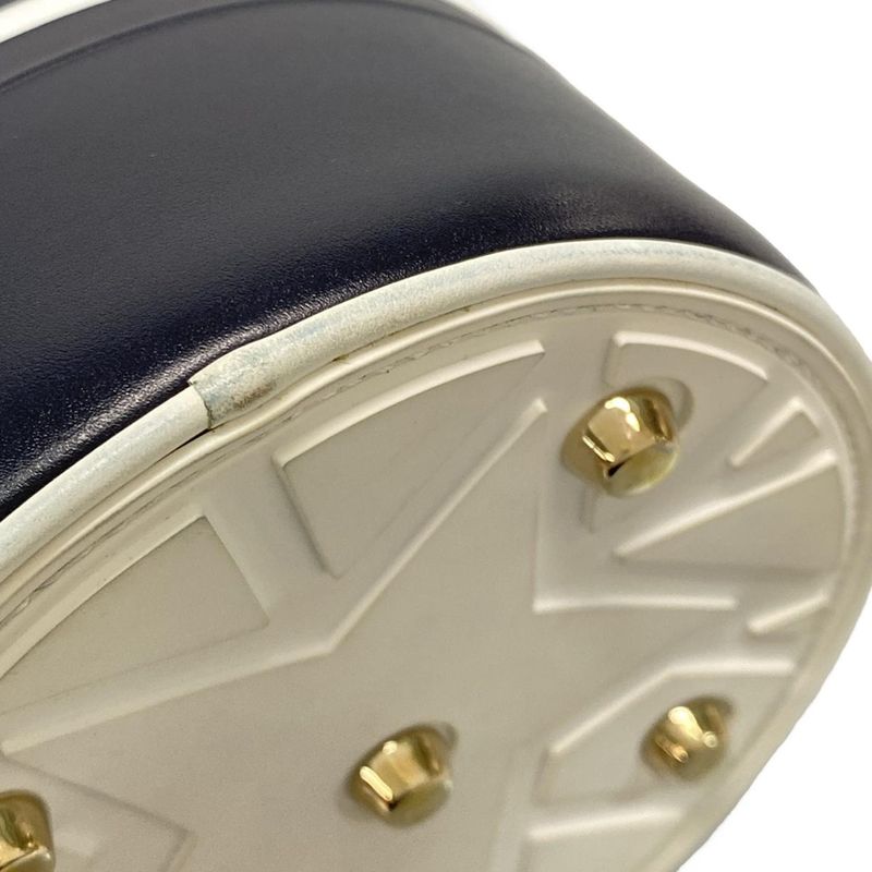 Dior Christian Dior Handbag Vibe Small Bucket Bag Dark Navy X White Drawstring