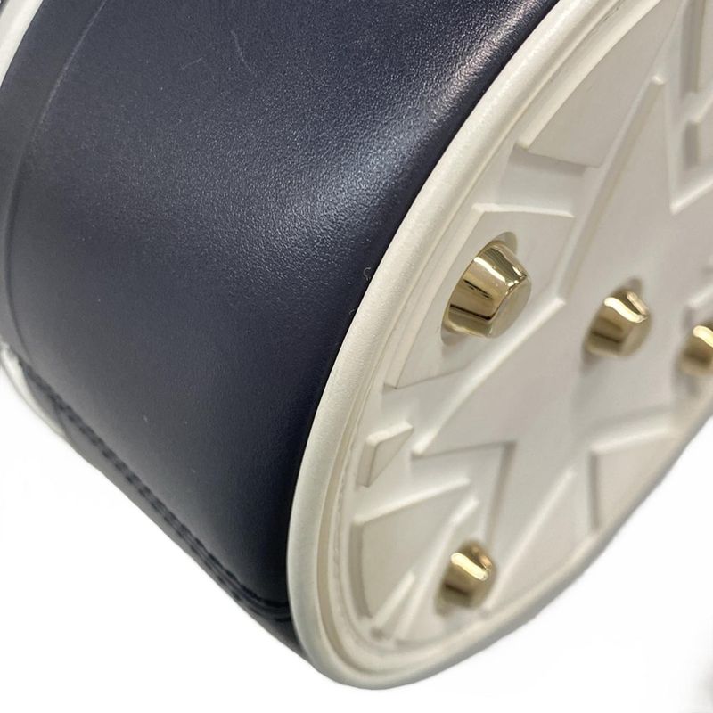 Dior Christian Dior Handbag Vibe Small Bucket Bag Dark Navy X White Drawstring