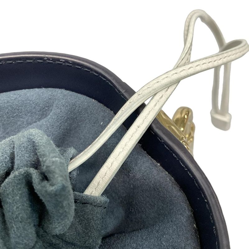 Dior Christian Dior Handbag Vibe Small Bucket Bag Dark Navy X White Drawstring