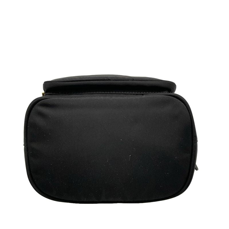 Prada Handbag Duet 1bh038 Black Drawstring Shape Re-nylon Leather