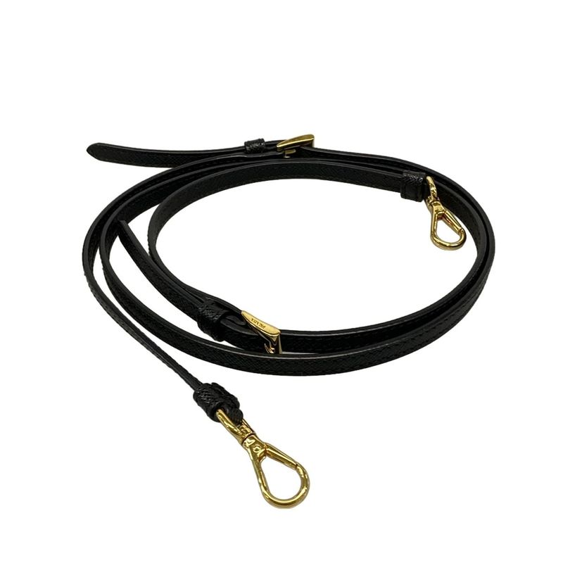 Prada Handbag Duet 1bh038 Black Drawstring Shape Re-nylon Leather