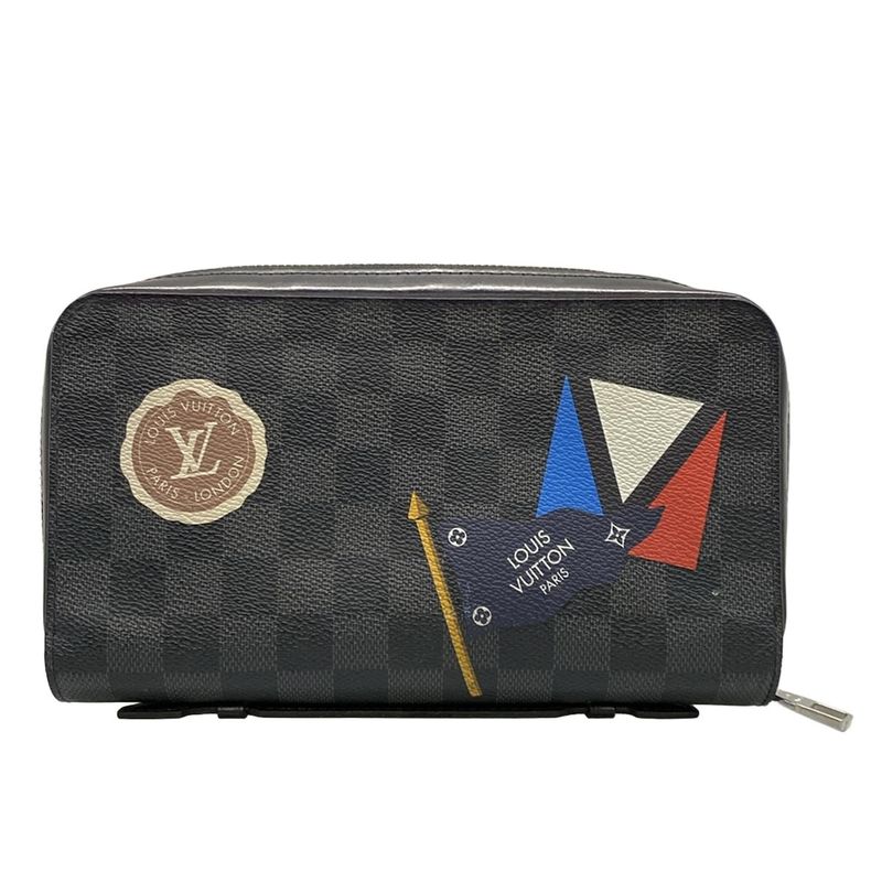 Louis Vuitton Long Wallet LV League Collection Zippy XL N64441 Damier Graphite